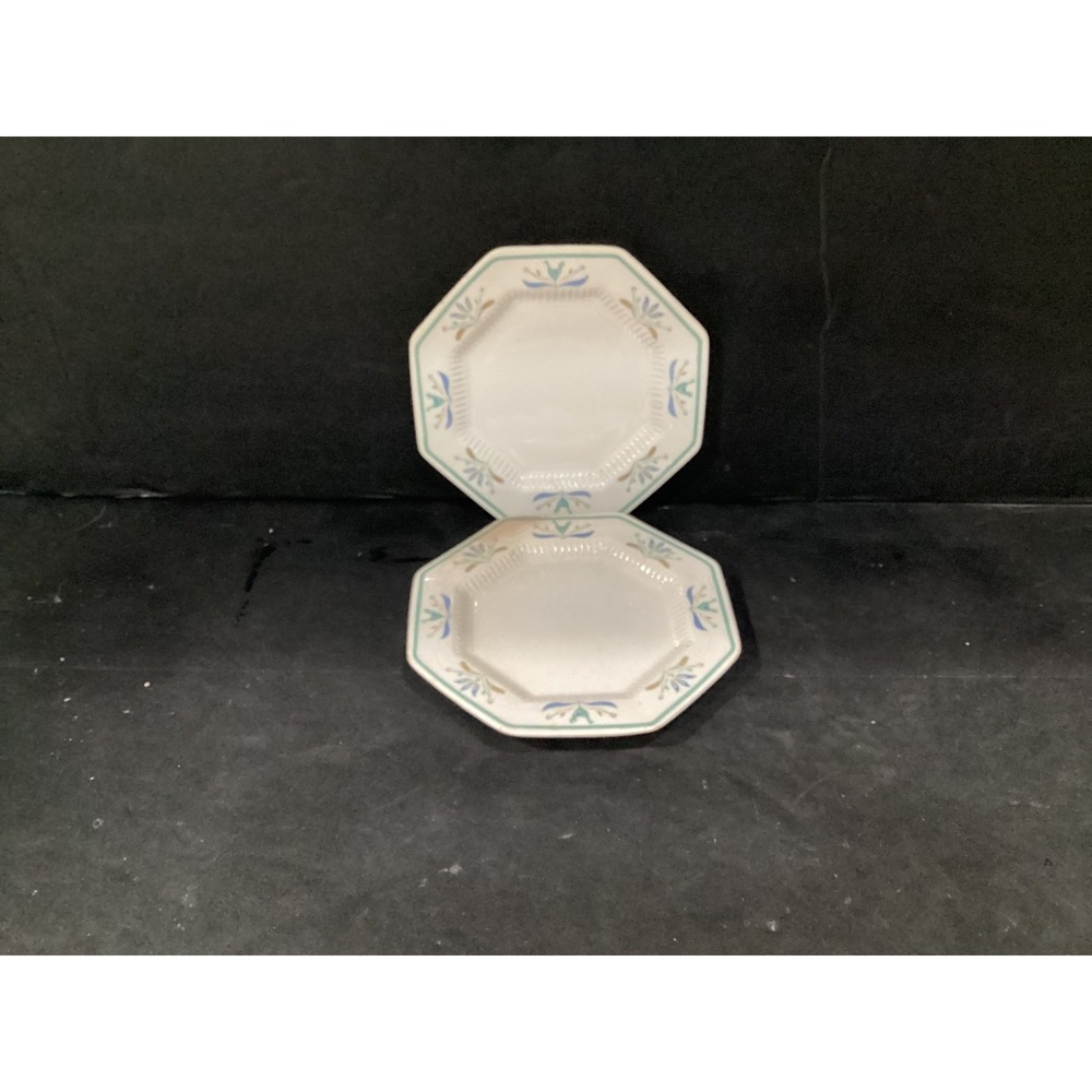 Independence Ironstone Shenandoah Castleton Appetizer Dessert Plates Set of 2 *